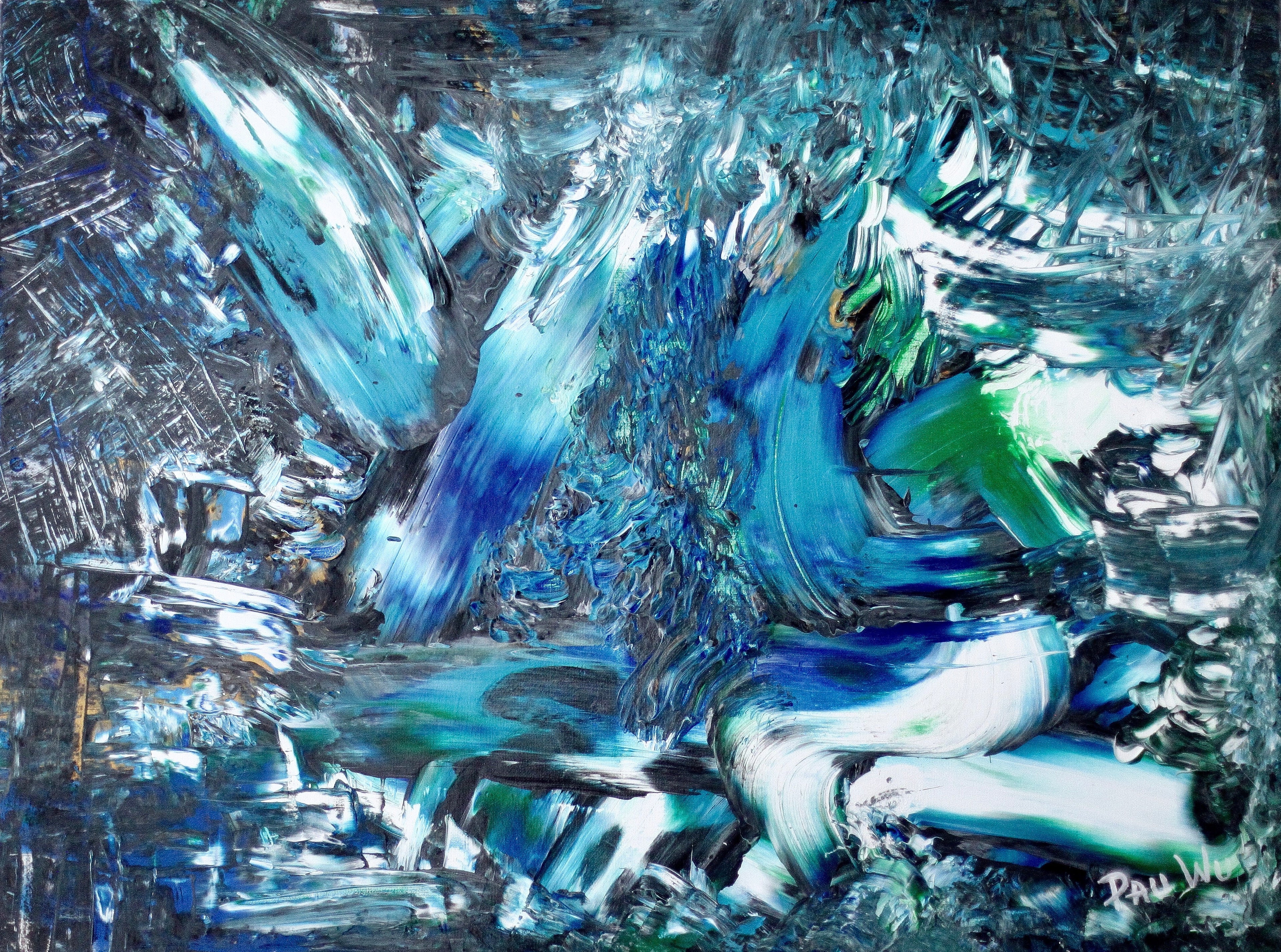 peinture abstraite abstraction lyrique peintre contemporain France pauwu Pau Wu 