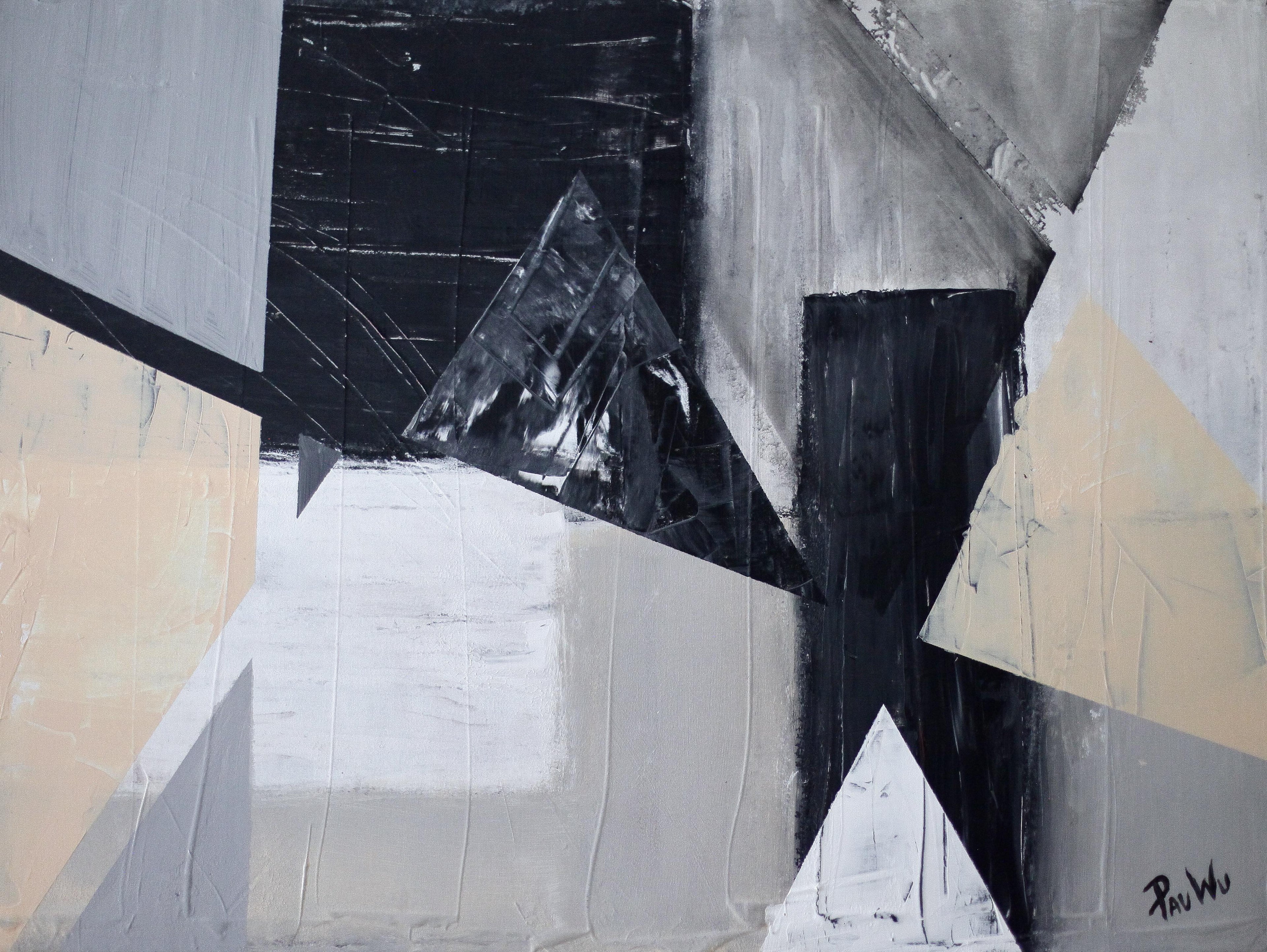 peinture abstraire artiste contemporain pauwu Pau wu 