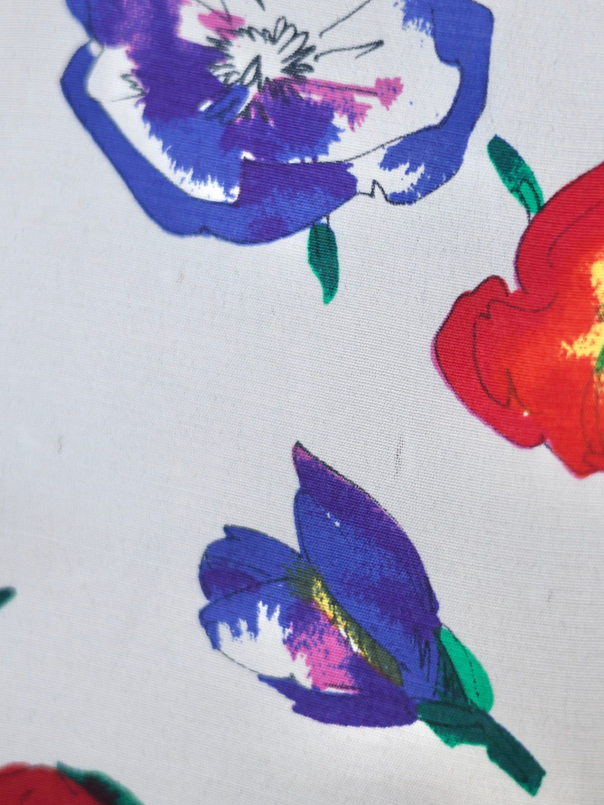 Chemisier floral arty Lanvin Paris vintage