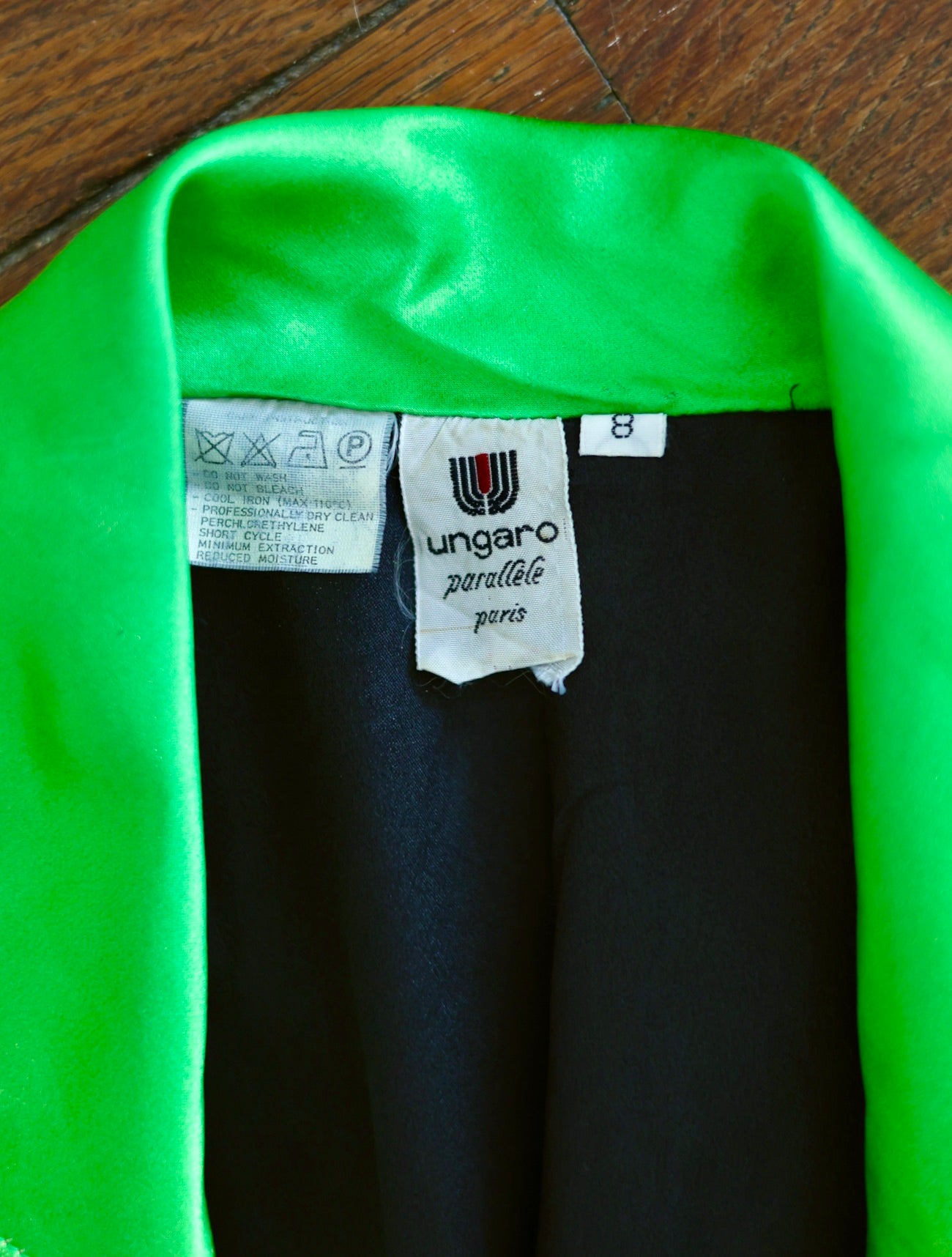 Blazer vert scintillant Ungaro Parallèle