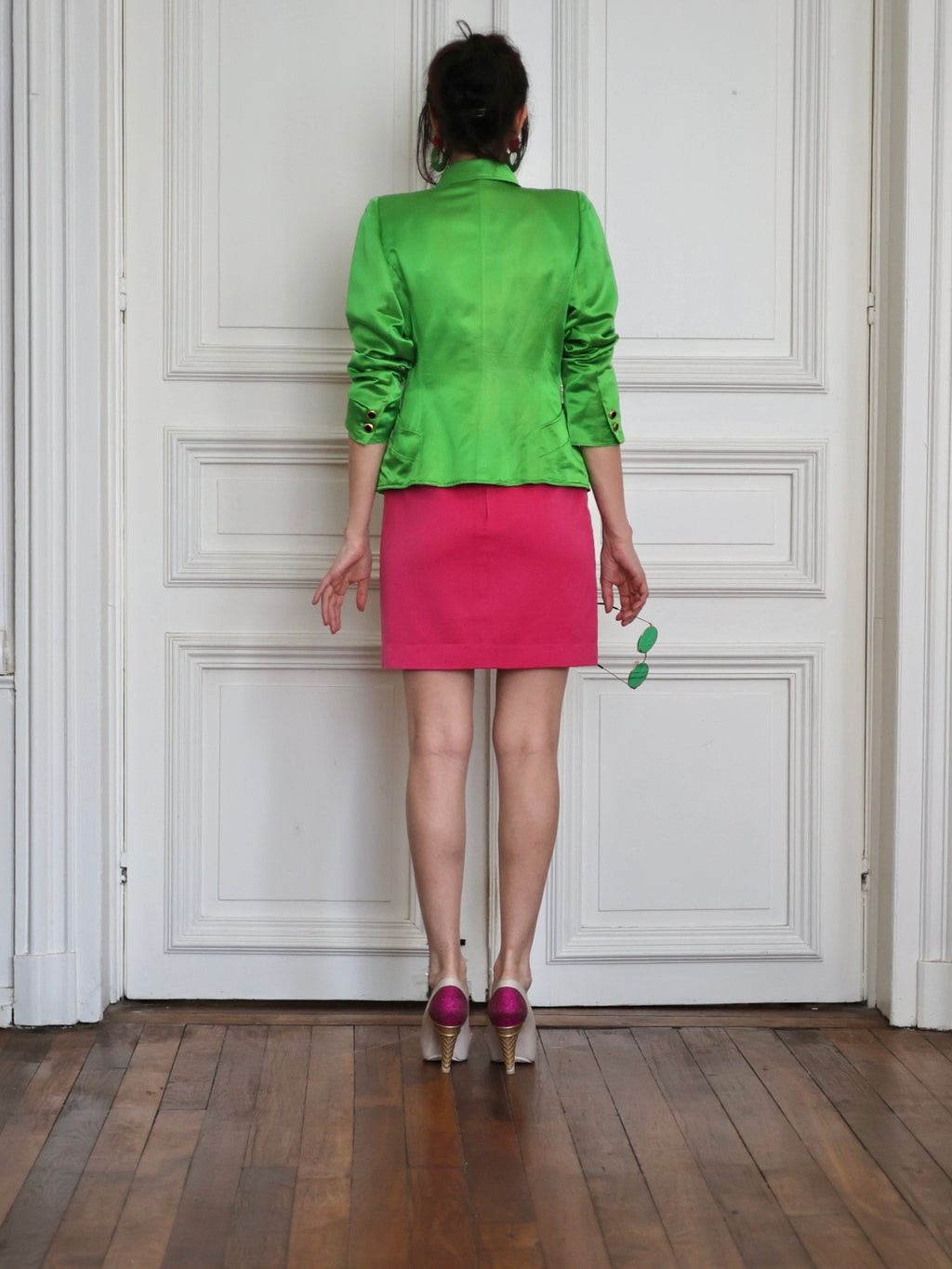 Blazer vert scintillant Ungaro Parallèle
