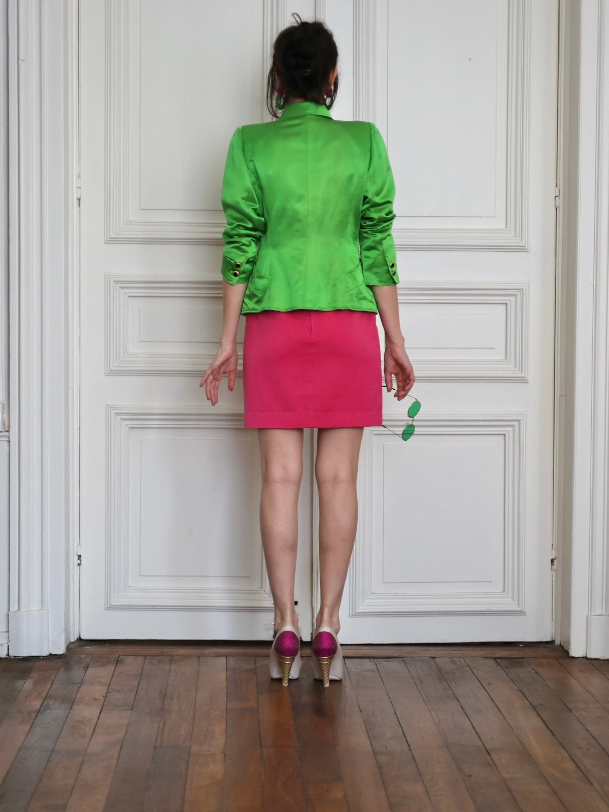 Blazer vert scintillant Ungaro Parallèle