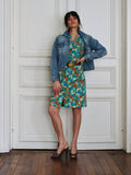 Robe Guy Laroche vintage imprimé graphique 90s