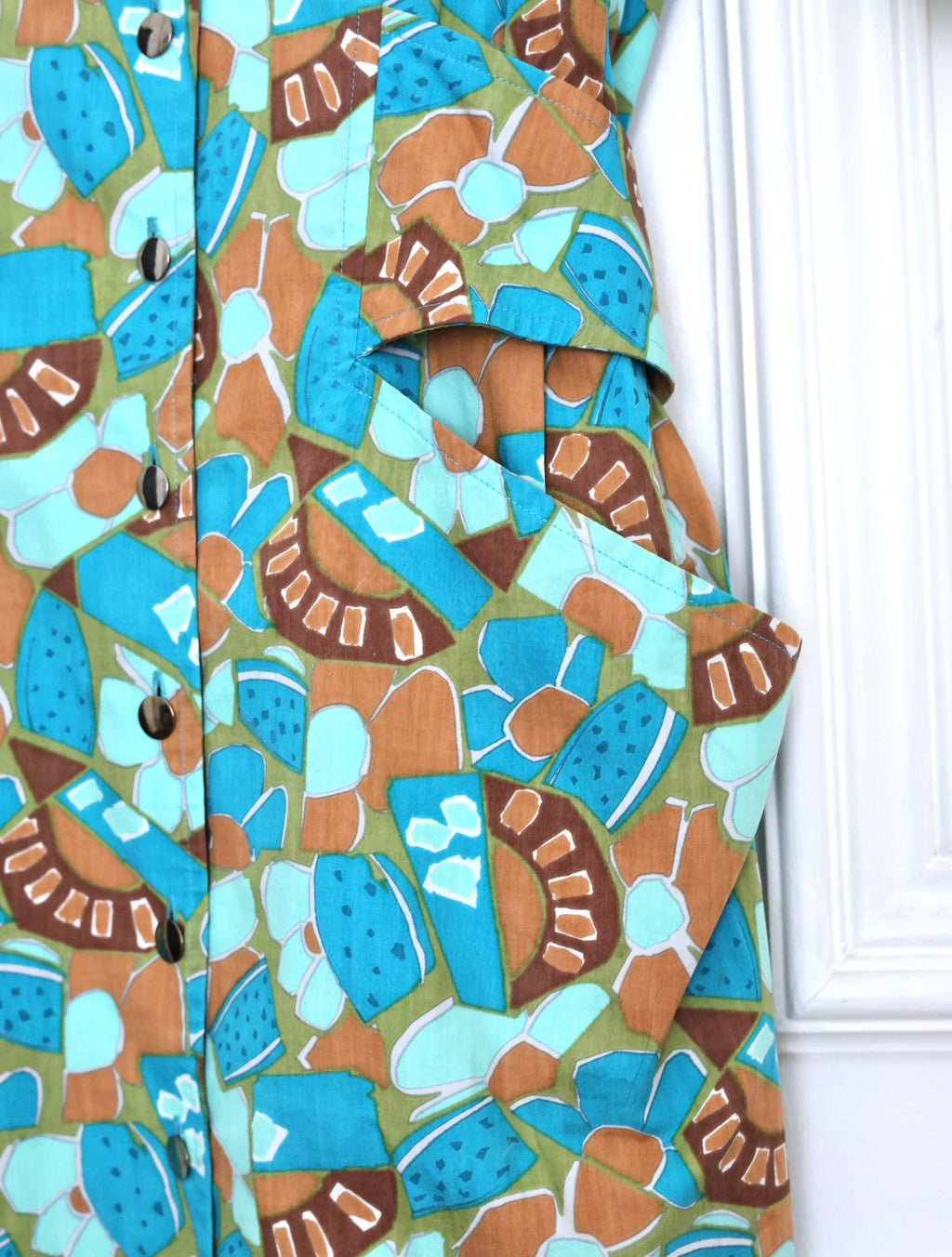 Robe Guy Laroche vintage imprimé graphique 90s