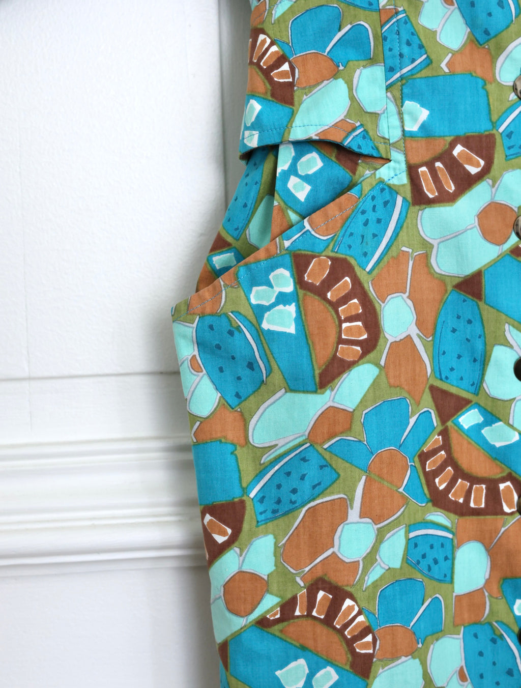 Robe Guy Laroche vintage imprimé graphique 90s