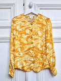 Chemise reflets jaunes Escada 90s