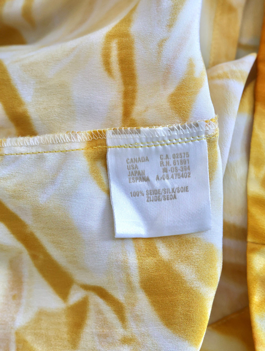 Chemise reflets jaunes Escada 90s