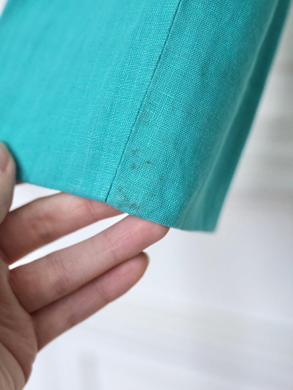 Pantalon turquoise taille haute Ungaro Parallèle 80s