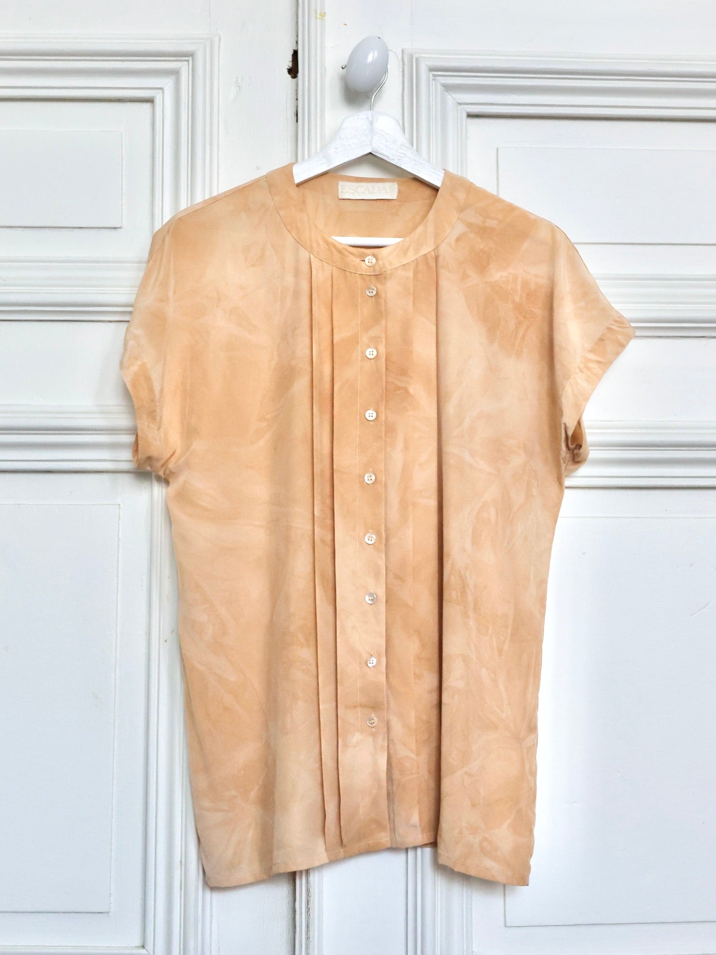 Chemisier vintage Escada by Margaretha Ley – Soie – Made in West Germany (circa 1989)