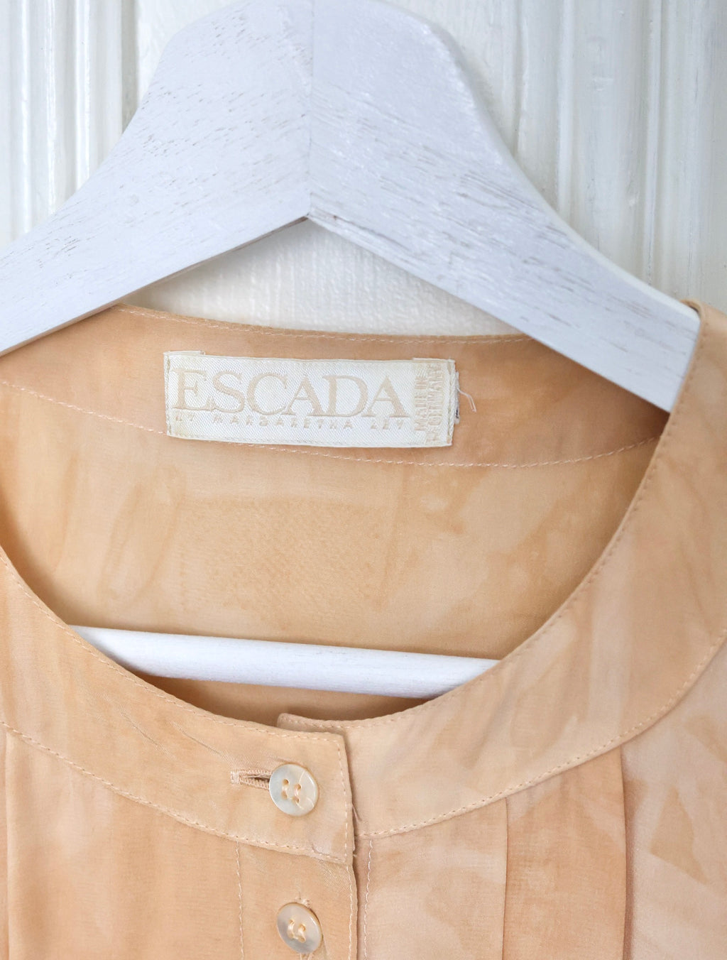 Chemisier vintage Escada by Margaretha Ley – Soie – Made in West Germany (circa 1989)