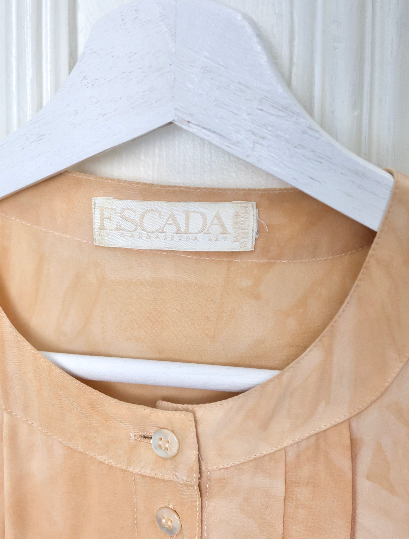 Chemisier vintage Escada by Margaretha Ley – Soie – Made in West Germany (circa 1989)
